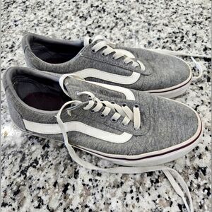 Vans Gray and White Sneakers